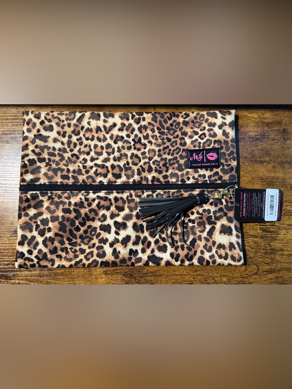 Makeup Junkie Bag Cheetah Large